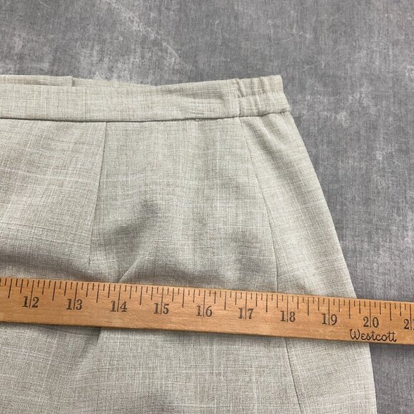 JG Hook Skirt Suit 10 40/25Wx23 Beige Side Elastic Woven Poly Classic Career VTG - Picture 15 of 16